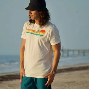 Sun Sets Retro Sunset Graphic Tee – 100% Cotton