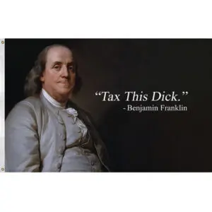 'Tax This' Funny Gadsden Flag – Novelty Wall Flag